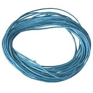 Waxed cotton cord light blue 1mm, 5m (1)