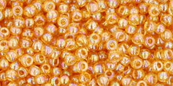 Buy cc162b - Toho beads 11/0 round transparent rainbow med topaz (10gr)
