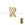 Beads wholesaler  - Letter bead R gold plated 7x6mm (1)