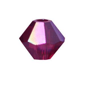 Buy 5328 swarovski xilion bicone ruby ab 4mm (40)