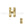 Beads wholesaler  - Letter bead H gold plated 7x6mm (1)