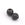 Beads wholesaler  - Zirconia round Bead Brass gun metal and black zircon 8x1.5mm (1)