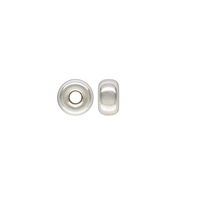 Buy Heishi rondelle beads Silver 925 4,2mm Hole:1,2mm (5)