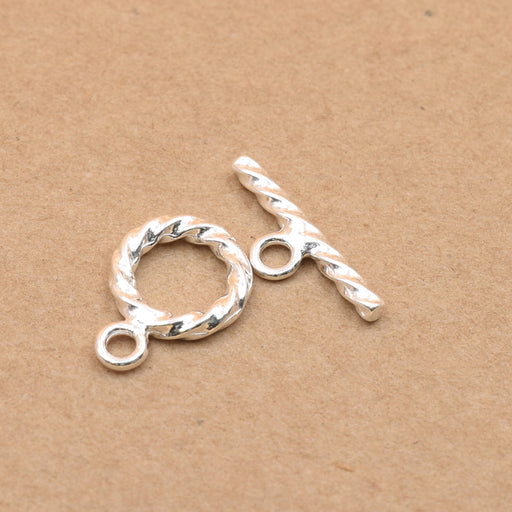 Sterling silver round toggle clasp rope 9mm (1)