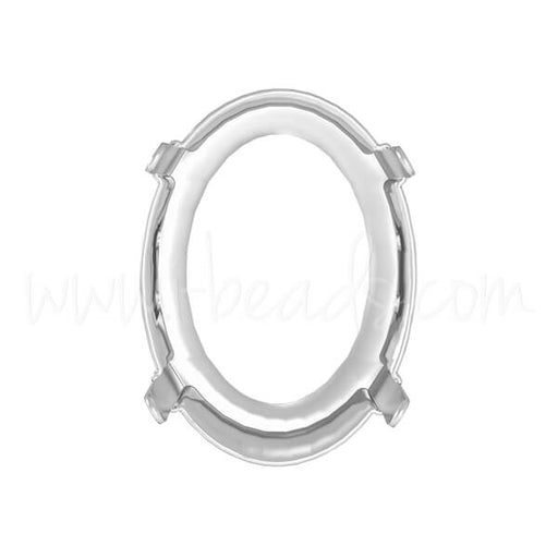 Buy Swarovski setting for 4122 oval rivoli 14x10.5mm rhodium (1)