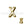 Beads wholesaler  - Letter bead X gold plated 7x6mm (1)