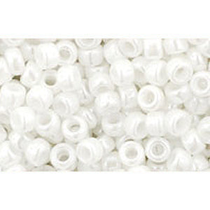 Cc121 - Toho beads 8/0 opaque lustered white (250g)