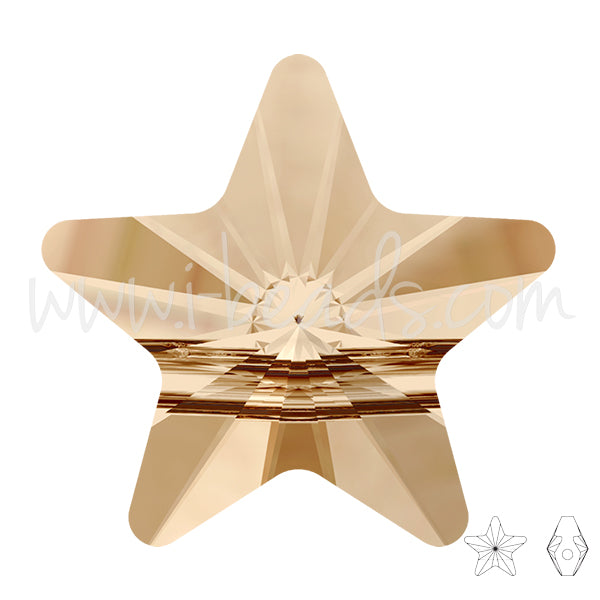 Swarovski star bead crystal golden shadow 8mm (4)