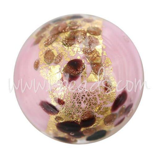 Buy Murano cabochon pink leopard 20mm (1)