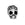 Beads Retail sales Skull and rose bead horizontal large hole metal antique silver plated 10mm (1)