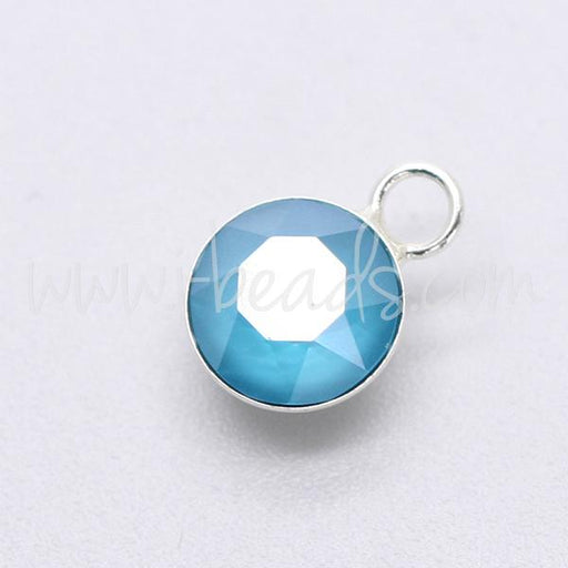 Pendant setting cupped for Swarovski 1088 SS39 silver plated (1)