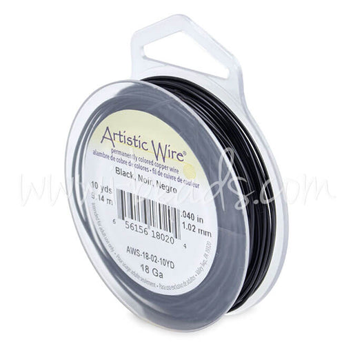 Buy Artistic wire 18 gauge black, 9.1m (1)