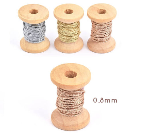 Buy Polyester and Metal Thread - ROSE GOLD 0.8mm (2 m)