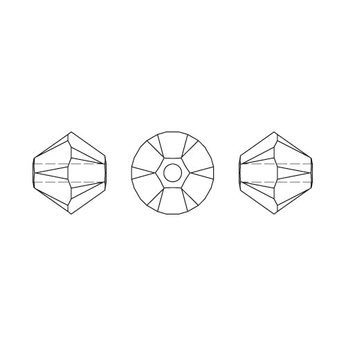 Buy 5328 Swarovski xilion bicone crystal ab 6mm (10)