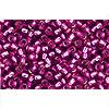 cc2218 - Toho beads 8/0 silver lined mauve (10g)