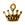 Beads wholesaler  - King's crown charm metal antique gold plated 14.5mm (1)
