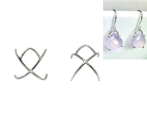 Pendant with 4 hooks Sterling silver 925 - 12 × 10 mm (1)