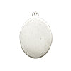 Sterling silver medallion oval 25mm (1)