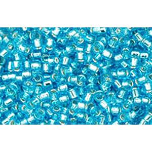 cc23 - Toho Treasure beads 11/0 silver lined aquamarine (5g)