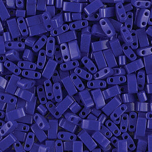 Buy ccTLH414 -Miyuki HALF tila beads Opaque Cobalt 5x2.5mm (35 beads)