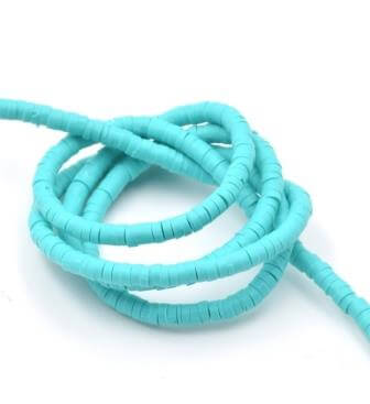 Buy Heishi beads strand 3mm Green TURQUOISE polymer clay 40cm (1)