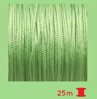Nylon braided cord high quality- 0.8mm- Light Green Turquoise -(sold per roll - 25m)