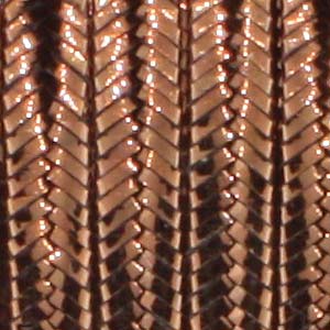 Soutache rayon bronze metallic 3x1.5mm (2m)