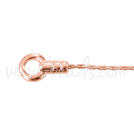 Beading chain 0.65mm rose gold filled (10cm)