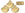 Beads wholesaler  - Matubo Ginko leaf matte metallic flax gold 7.5mm 2 holes (10)
