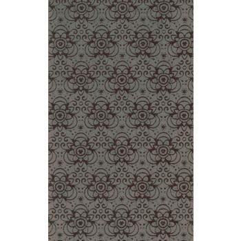 Buy Ultra suede floral pattern Executive Grey 10x21.5cm (1)