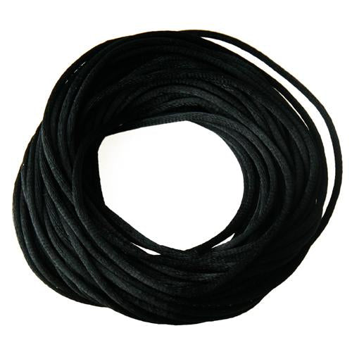 Satin cord black 2mm, 10m (1)