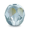 Perles facettes de bohème luster transparent blue 6mm (50)