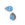 Beads wholesaler  - Millefiori Drop 14mm LIGHT BLUE (2)