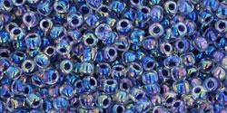 Buy cc774 - Toho beads 11/0 inside colour rainbow crystal/grape lined (10g)