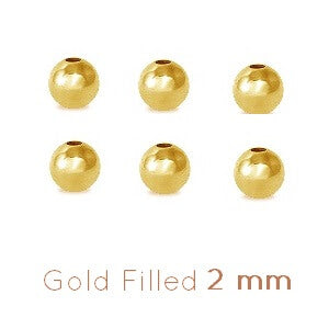 Round beads gold filled 2mm (10)