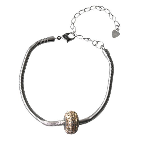Swarovski bracelet for becharmed rhodium 18cm (1)