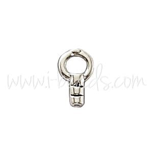 Silver plated end cap for beading chain (1)