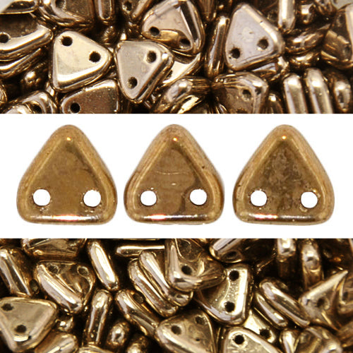2 holes CzechMates triangle bronze 6mm (10g)