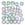 Beads wholesaler  - Honeycomb beads 6mm glittery matte silver (30)
