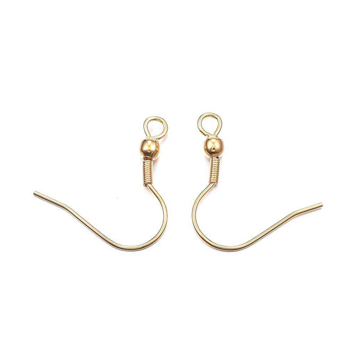 Stainless Steel Earring Hooks,gold Color 19mm (4)