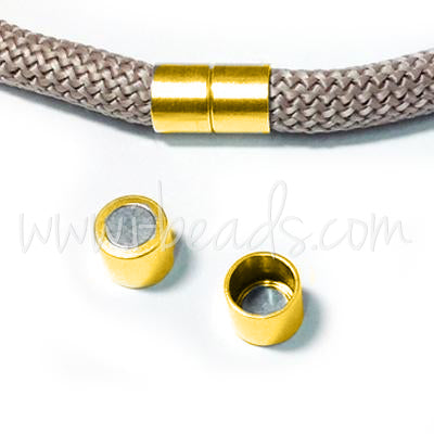 Magnetic clasp for 10mm cord gold plated (1)