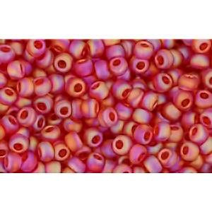 cc165cf - Toho beads 8/0 transparent rainbow frosted ruby (10g)