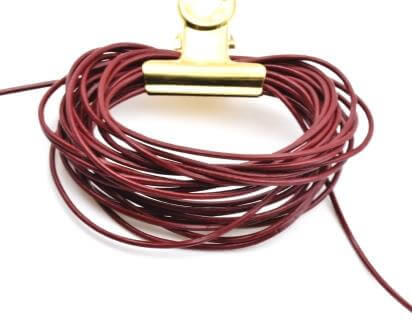 Leather cord brugundy 1mm (3m)