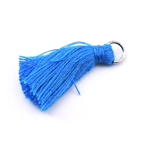 Tassel with Ring Primary Blue 25mm (1)