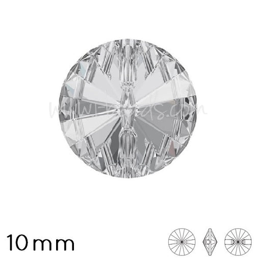 Buy Czech Crystal Rivoli Round Button 10mm (1)