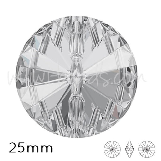 Buy Czech Crystal Rivoli Round Button 25mm (1)