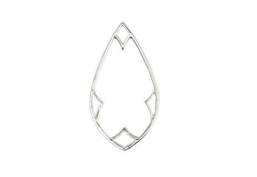 Pendant Connector Drop 925 Sterling Silver - 18x10mm (1)