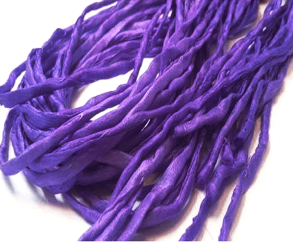 Buy Silk Cord Hand Dyed Natural Dark Purple 2mm (1m)
