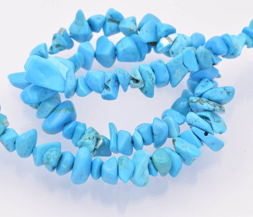 Chips beads Imitation Turquoise 6mm - hole: 1mm (1)